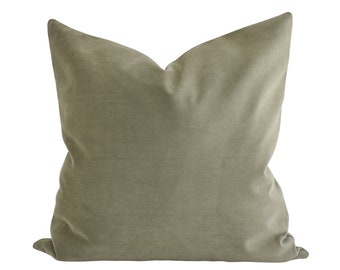 Velvet Pillow Cover - Taupe