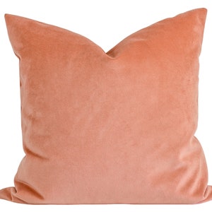 Velvet Pillow Cover - Peach