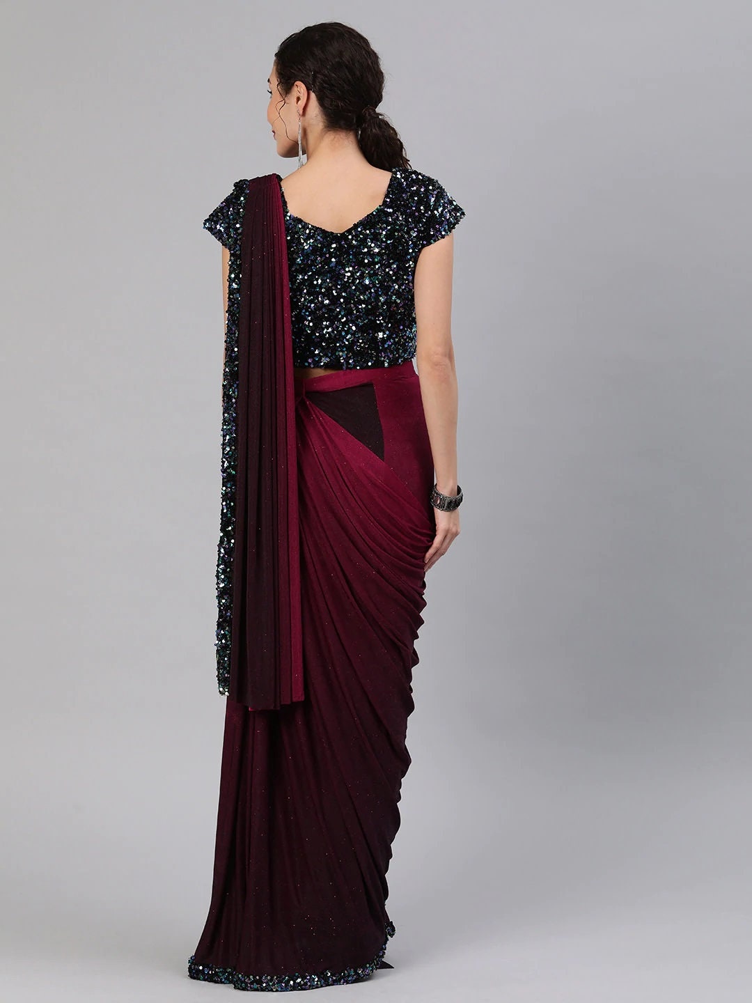 western frill saree