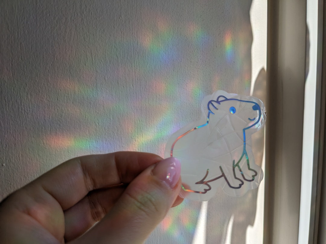 Small Capybara Rainbow Sun Catcher Sticker Window Film Suncatcher Prism ...