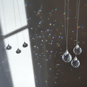 Rainbow Suncatcher Crystal Glass Hanging Prism Sun Catcher Garden Decor Mobile Gifts for Home Window Chime Christmas Birthday Gift Her Mum
