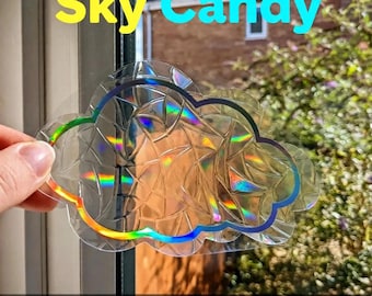 3 Clouds Rainbow Sun Catcher Stickers Suncatcher Window Film Decal Car Accessories Women Sticker Ornament Room Decor Christmas Gifts for Her
