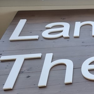 Letras personalizadas para letreros de vestíbulo. Cualquier fuente, tamaño o color. Ideales para letreros de vestíbulo, oficinas, salas de reuniones y más.