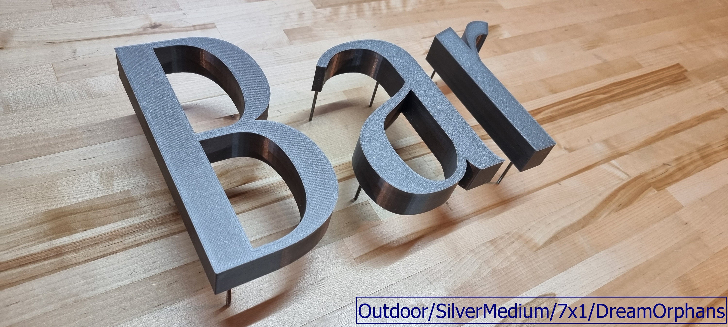 Totally Custom 3D Outdoor Sign Letters stud Mount. 1 Inch Etsy Australia