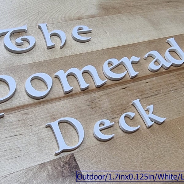 Totally Custom 3D Sign Letters. Outdoor, 1/8 Inch Thick, Any Font, Size or Color! Our 1/8 Inch Custom 3D Sign Letters Make An Impact
