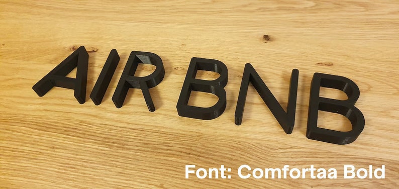 Totally Custom Sign Letters. Any Font, Size Or Color. Perfect For Indoor Use at Home or Any Occasion 1/2 Inch Thick image 1