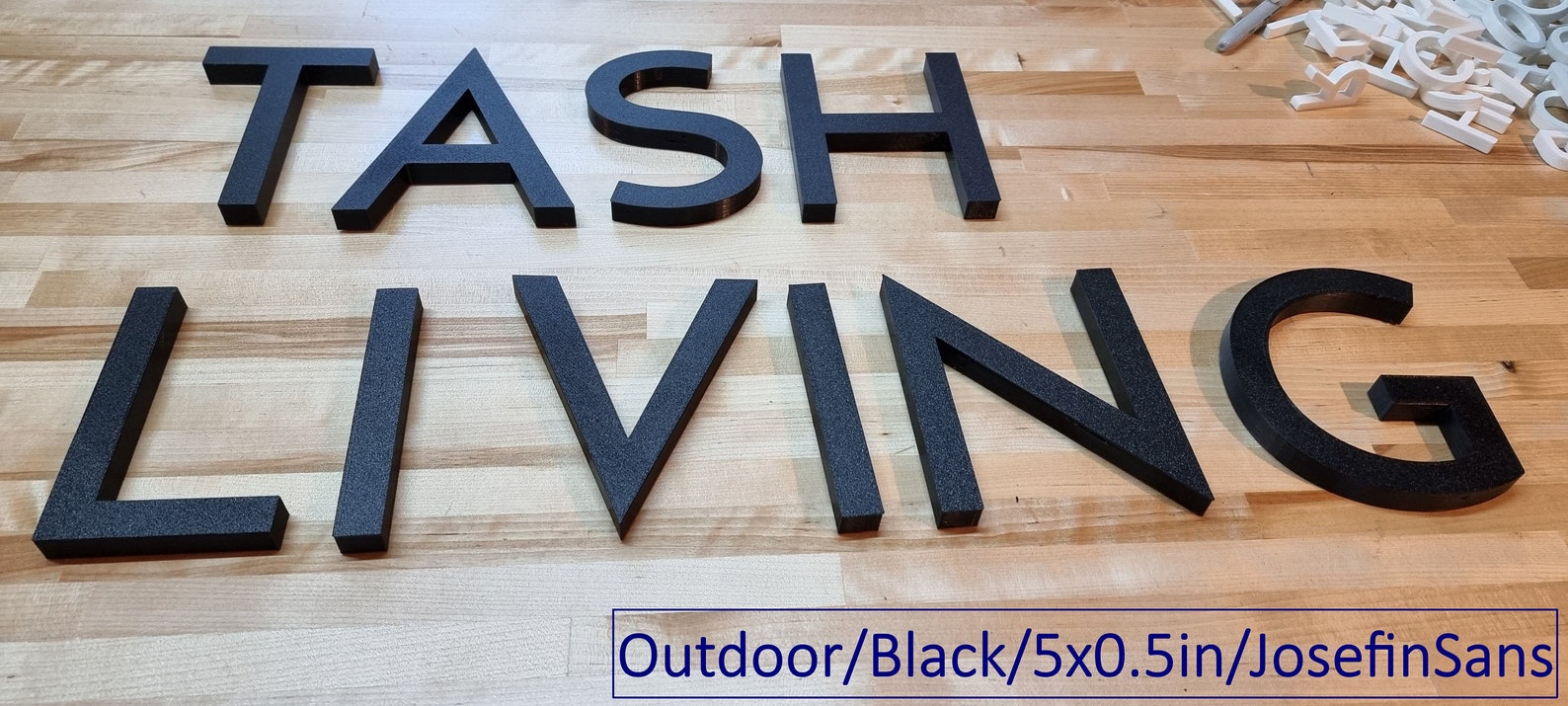 Totally Custom 3D Outdoor Sign Letters. 1/2 Inch Thick Any Etsy