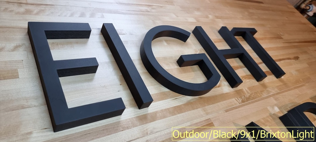 Totally Custom 3D Outdoor Sign Letters. 1 Inch Thick, Any Font, Size or  Color Our 3D Sign Letters Make an Impact - Etsy