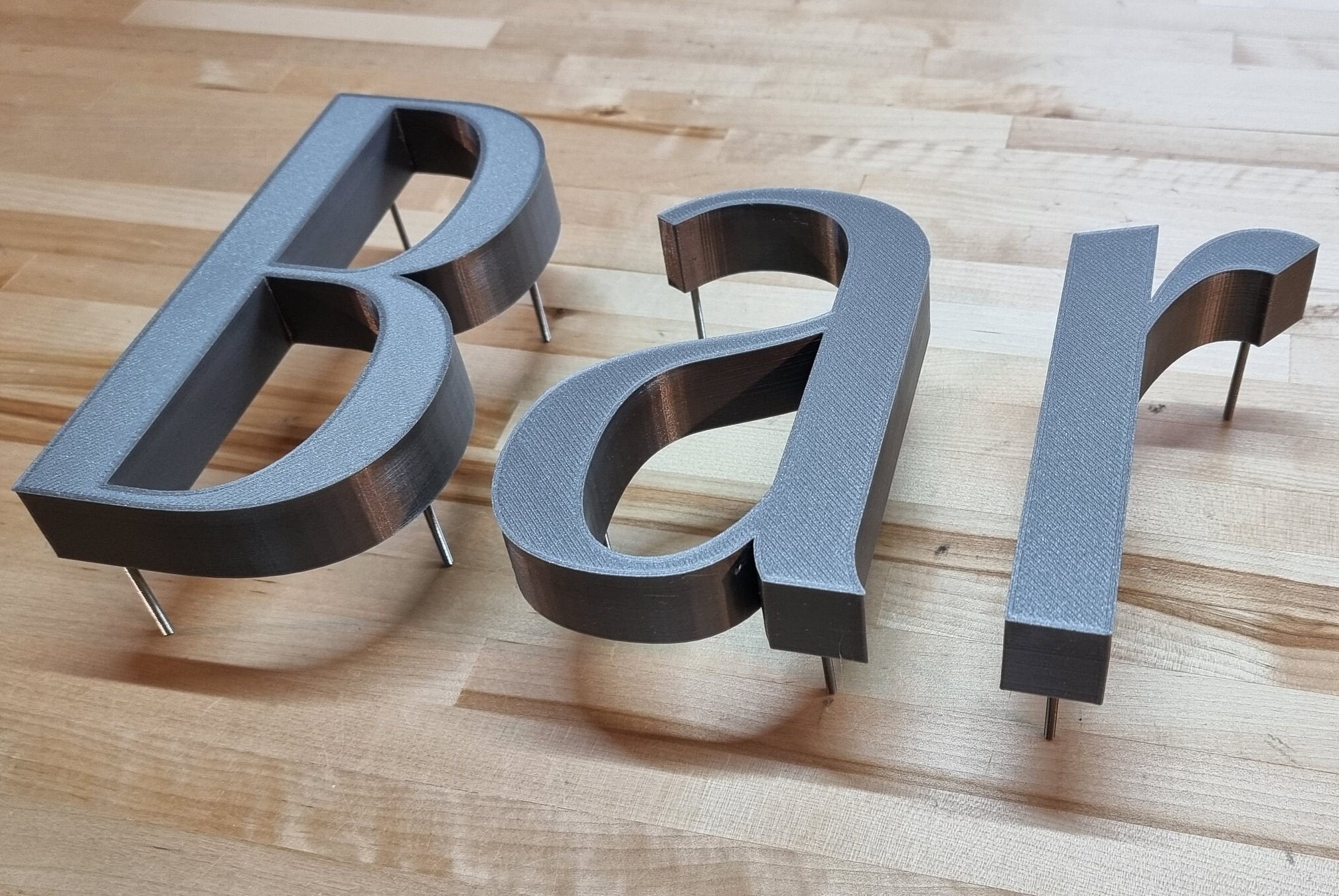 Totally Custom 3D Outdoor Sign Letters stud Mount. 1 Inch Etsy Australia