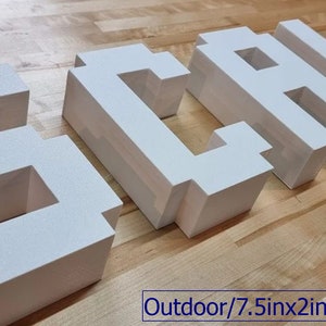 Totally Custom 2 Inch Thick 3D Sign Letters (Outdoor). Any Font, Size or Color! Our Outdoor 3D Sign Letters Make An Impact