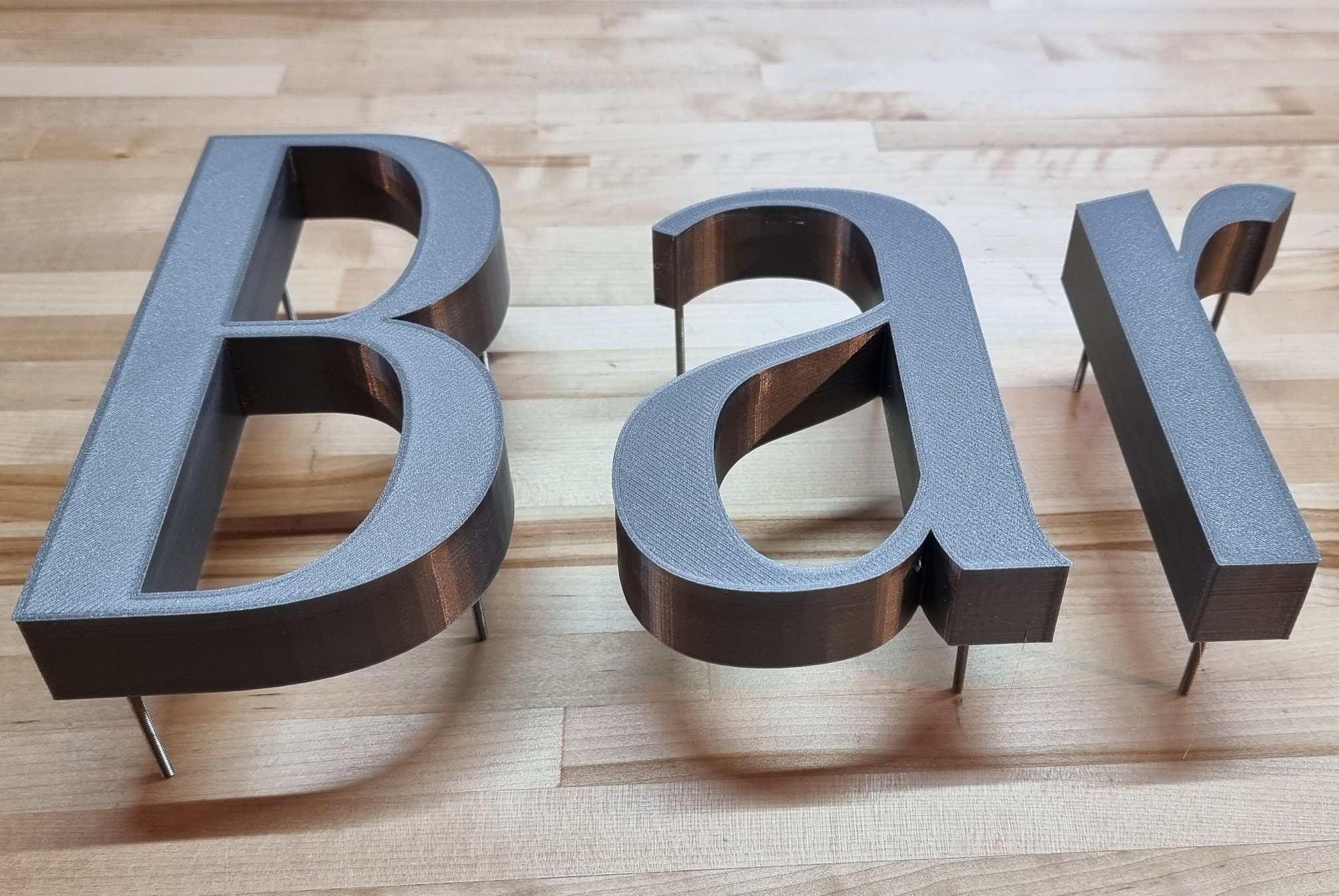 Totally Custom 3D Outdoor Sign Letters stud Mount. 1 Inch Etsy Australia