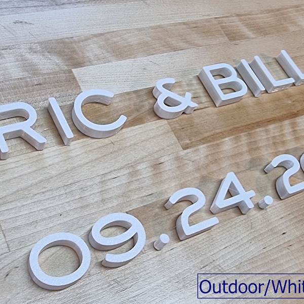 Totally Custom Outdoor Wedding Sign Letters 1/3in Thick. Any Font, Size Or Color. Perfect Wedding Letters For Ceremonies, Receptions & More