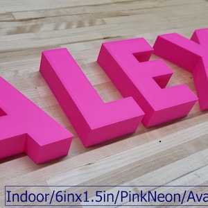 Letras para letreros en 3D totalmente personalizadas. Grosor de 1 pulgada, cualquier fuente, tamaño o color. Nuestras letras para letreros en 3D causan impacto.