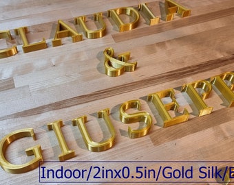 Totally Custom Wedding Sign Letters 1/2in thick. Any Font, Size Or Color. Perfect Wedding Letters For Ceremonies, Receptions, Parties & More