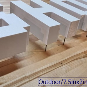 Totally Custom 2 Inch Thick 3D Sign Letters (Outdoor Stud Mount). Any Font, Size or Color! Our Outdoor 3D Sign Letters Make An Impact
