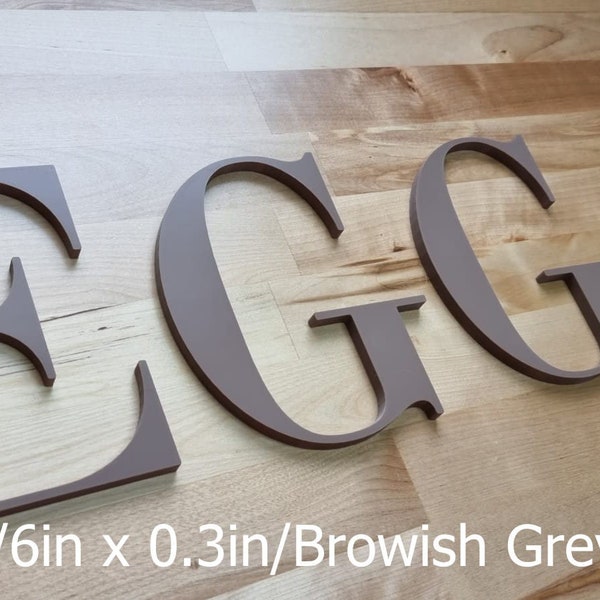 Totally Custom 3D Sign Letters. 1/3 Inch Thick, Any Font, Size or Color! Our 3D Sign Letters Make An Impact