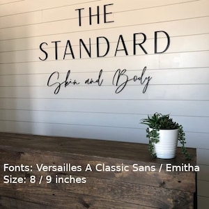Letras personalizadas para letreros de pared. Cualquier fuente, tamaño o color. ¡Impresionantes letras para letreros de pared de oficinas, salas de reuniones y más!