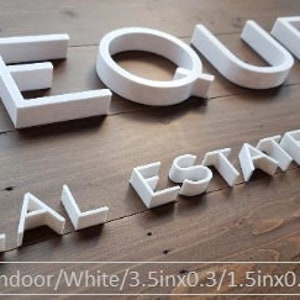 Totally Custom Sign Letters. Any Font, Size Or Color. Perfect For Indoor Use at Home or Any Occasion 1/2 Inch Thick image 2