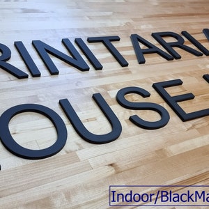 Letras de sinalização 3D totalmente personalizadas. 1/3 de polegada de espessura, qualquer fonte, tamanho ou cor! Nossas letras de sinalização 3D causam impacto