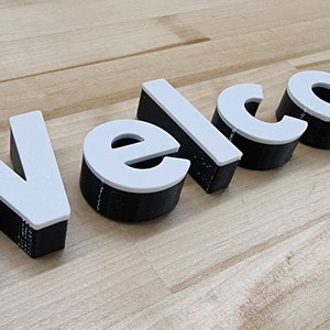 Totally Custom 2 Color 3D Outdoor Sign Letters. 1/2 Inch Thick, Any Font, Size or Color! Our 2 Color Outdoor 3D Sign Letters Make An Impact!
