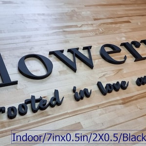 Letras 3D para letreros totalmente personalizadas. Grosor de 1,27 cm, ¡cualquier tipo de letra, tamaño o color! Nuestras letras 3D para letreros causan impacto.