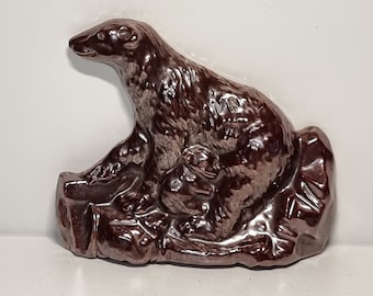 Vintage Ceramic Bear Wall Decoration | Made in Sweden |