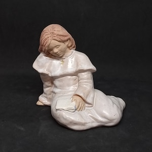 Vintage Jie Gantofta ceramic girl figurine | Made in Sweden |