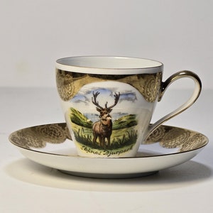 Vintage Porcelain Cup and Saucer | Made in Sweden |
