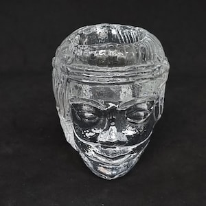 Vintage Kosta Boda Glass Candle Holder &quot;Head&quot; by Bertil Vallien |