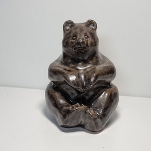 Vintage Sweden Ceramic Bear Sculpture | 1970 Sweden |