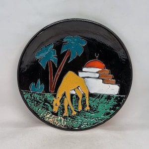 Vintage West Germany &quot;Ruscha Keramik&quot; wall plaque | Germany ceramic plate | West Germany ceramic |
