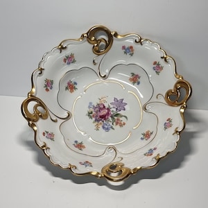 Vintage VEB JLMENAU Graf Von Henneberg Porzellan Plate | Made in Germany, 1940s |