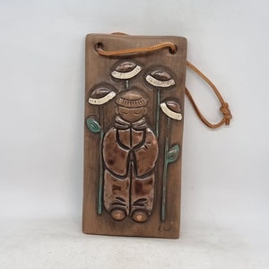 Vintage ceramic wall plaque | Made in Sweden |