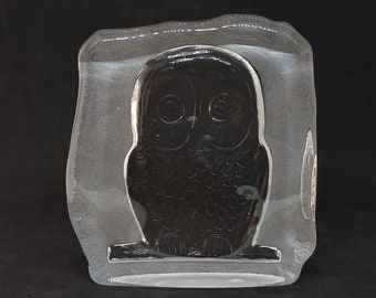 ヴィンテージ コスタ ボダ動物園シリーズ ガラスのフクロウ by Bertil