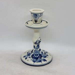 Vintage Gouda Delft ljusstake | Tillverkad i Holland |