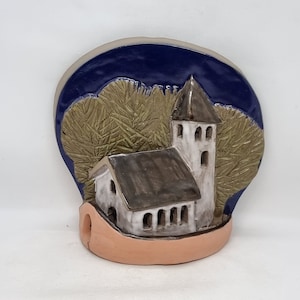 Vintage ceramic wall plaque | Made in Sweden |