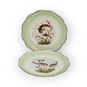 Pair of Vintage Limoges China Porcelain Plates |