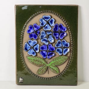 Vintage JIE GANTOFTA Ceramic Wall Plaque | Designed by Aimo Nietosvuori |