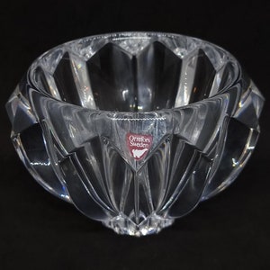 Orrefors Zodiac Crystal Glass Bowl by Erika Lagerbielke | Made in Sweden |