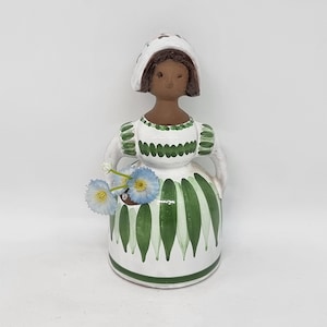 Vintage ceramic girl figurines by Kurt Nilsson for Helsingborg Sweden |