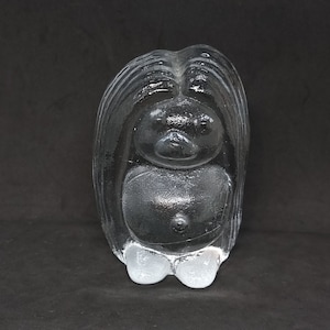 Vintage &quot;Bergdala&quot; Sweden glass troll figurine | Scandinavian glass |