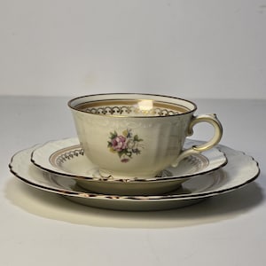 Vintage Rorstrand porcelain teacup and saucers | Made in Sweden |