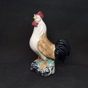 Vintage China colorful rooster figurine |