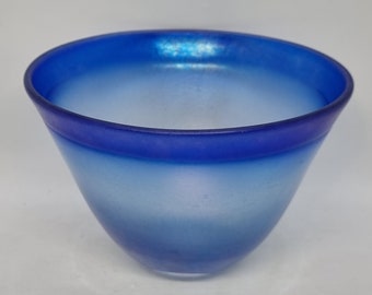 Vintage Glass Art Bowl by Bertil Vallien for Kosta Boda |