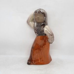 Vintage GH Studio Ceramic Girl Figurine | Made in Finland |