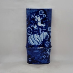 Cobalt Blue Bjorn Wiinblad Rosenthal Studio Line Vase |