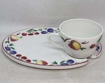 Vintage "Porsgrund" Porcelain Cup and Saucer | Made in Norway |