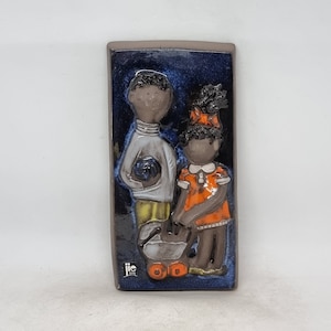 Vintage JIE GANTOFTA ceramic wall plaque no. 835 |