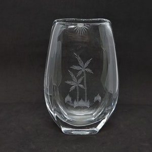 Vintage glass vase | Made in Sweden |