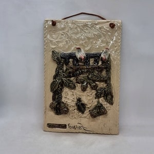 Vintage Ceramic Wall Plaque | Made in Sweden |